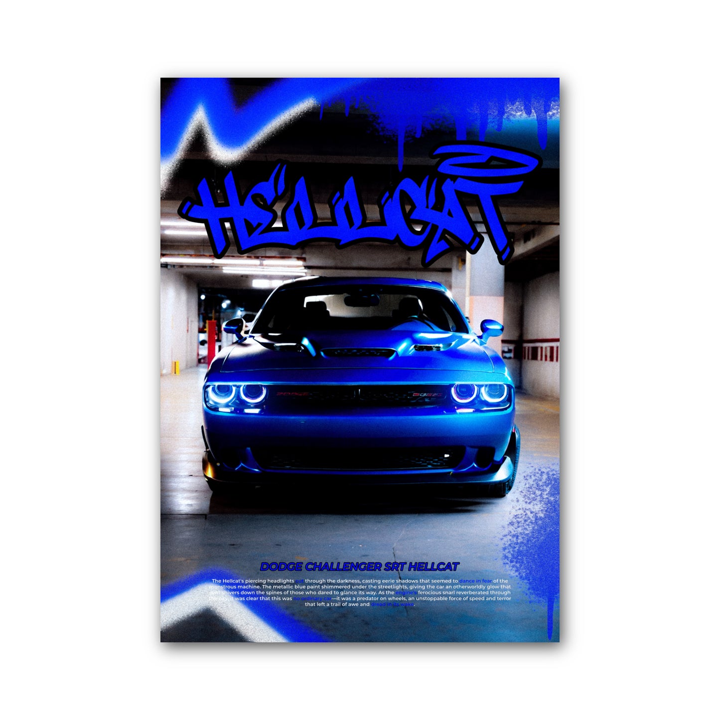 Blue CAT Poster