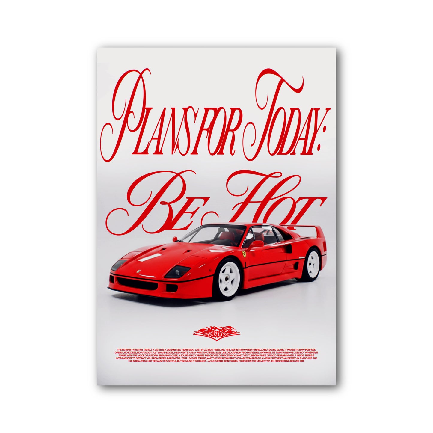 Hot F40 Poster