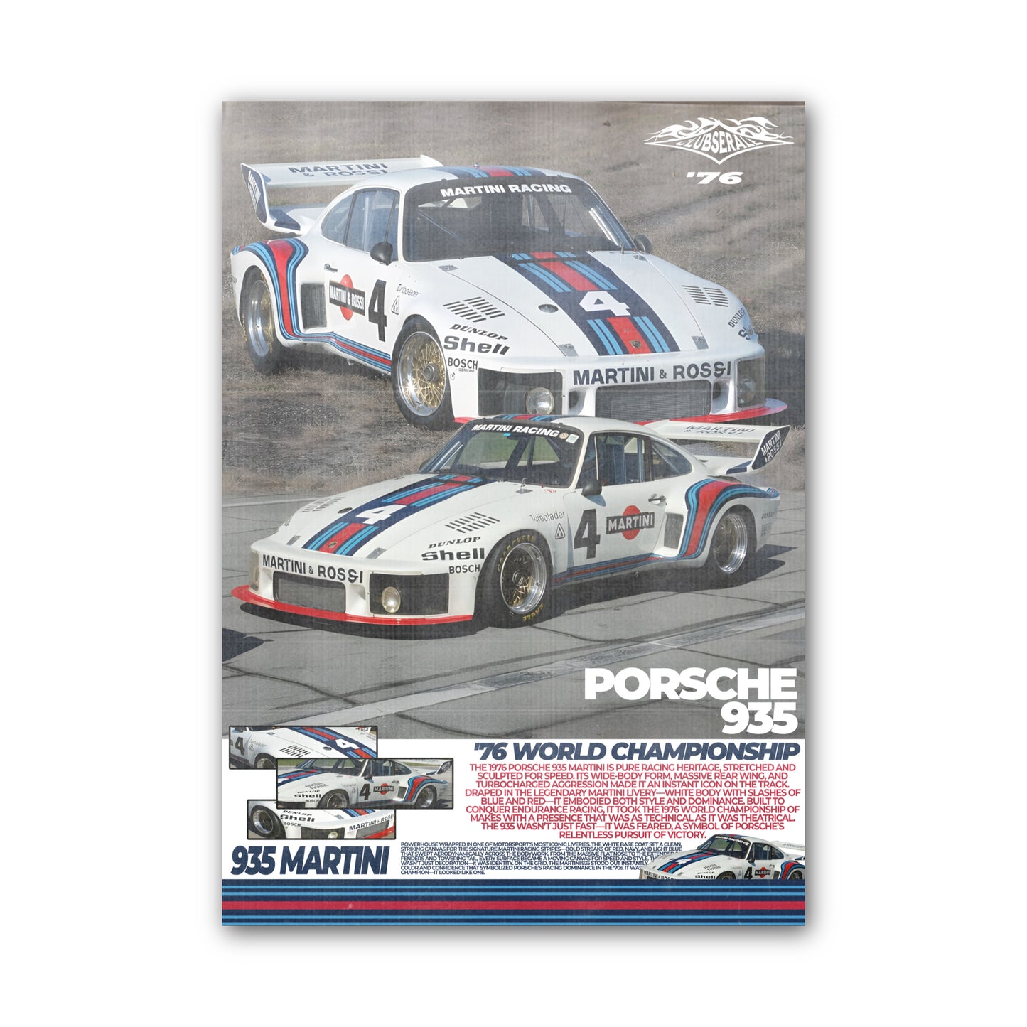 Porsche 935 Martini Poster