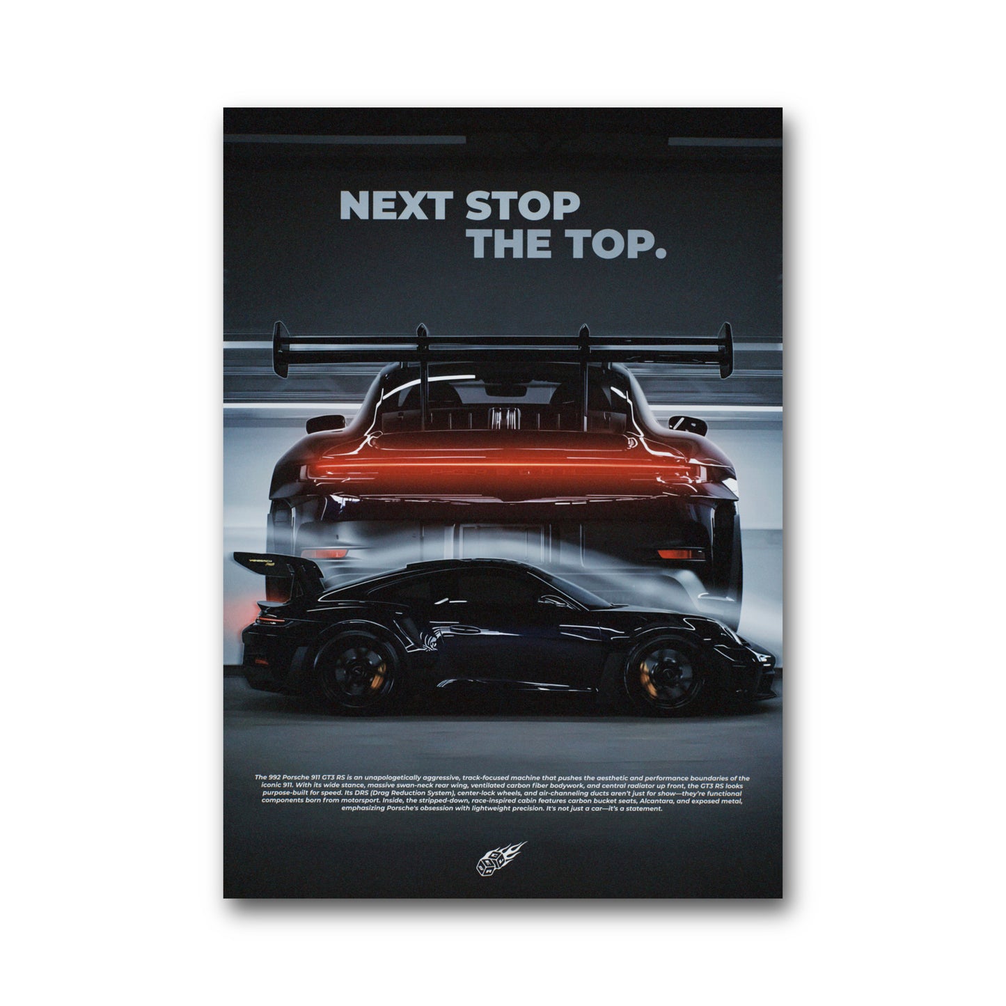 Black GT3RS Poster