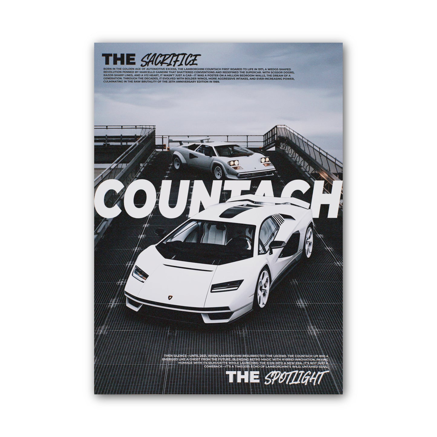 Spotlight Countach Poster