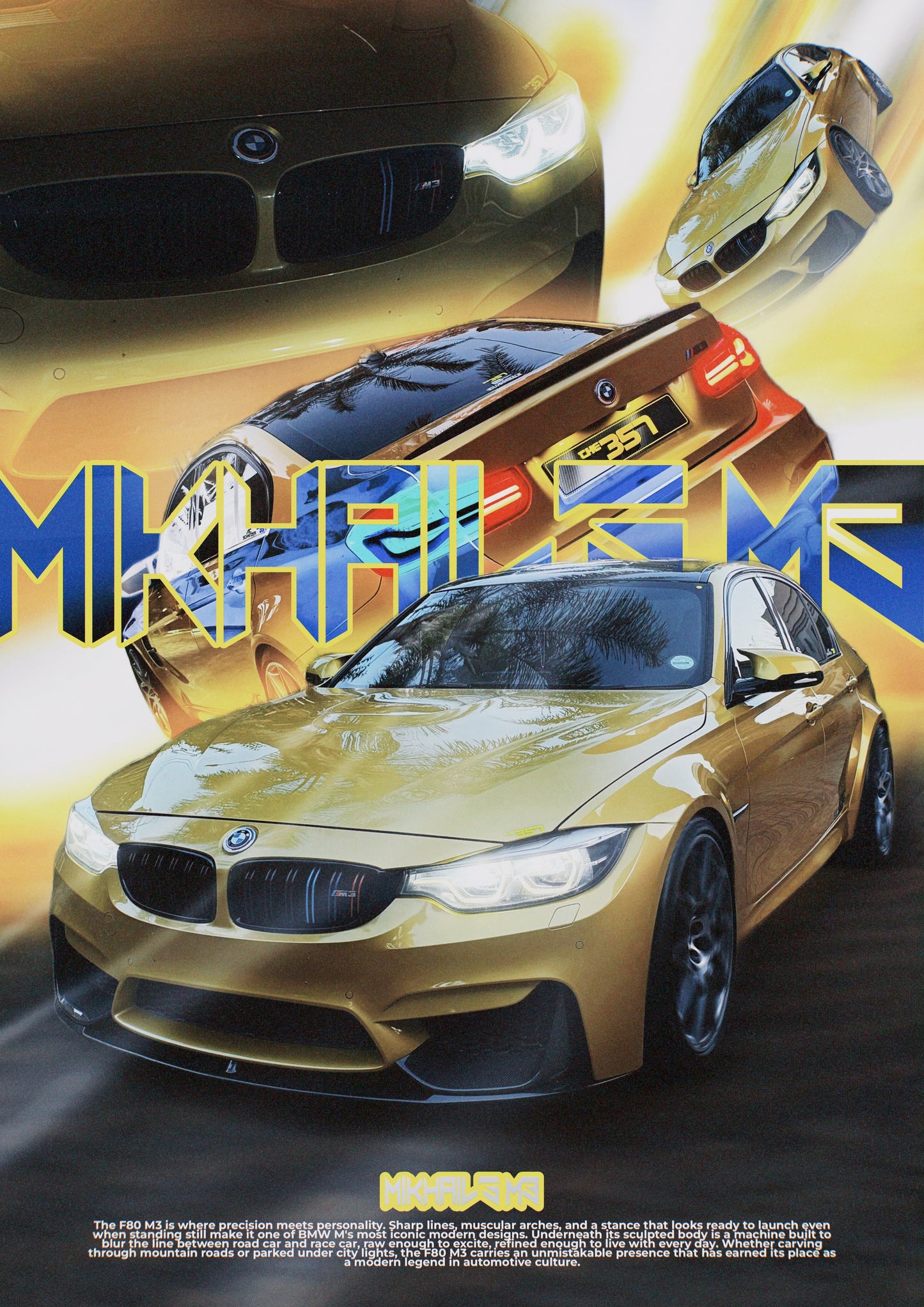 Custom Goldie M3 Hoodie and Poster