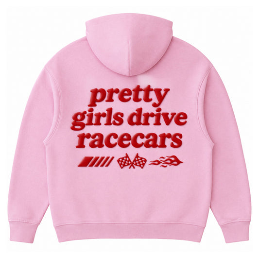 Racer Girl Hoodie (Pink)