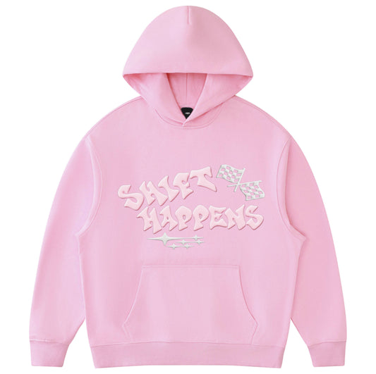 Shift Happens Racer Hoodie (Pink)