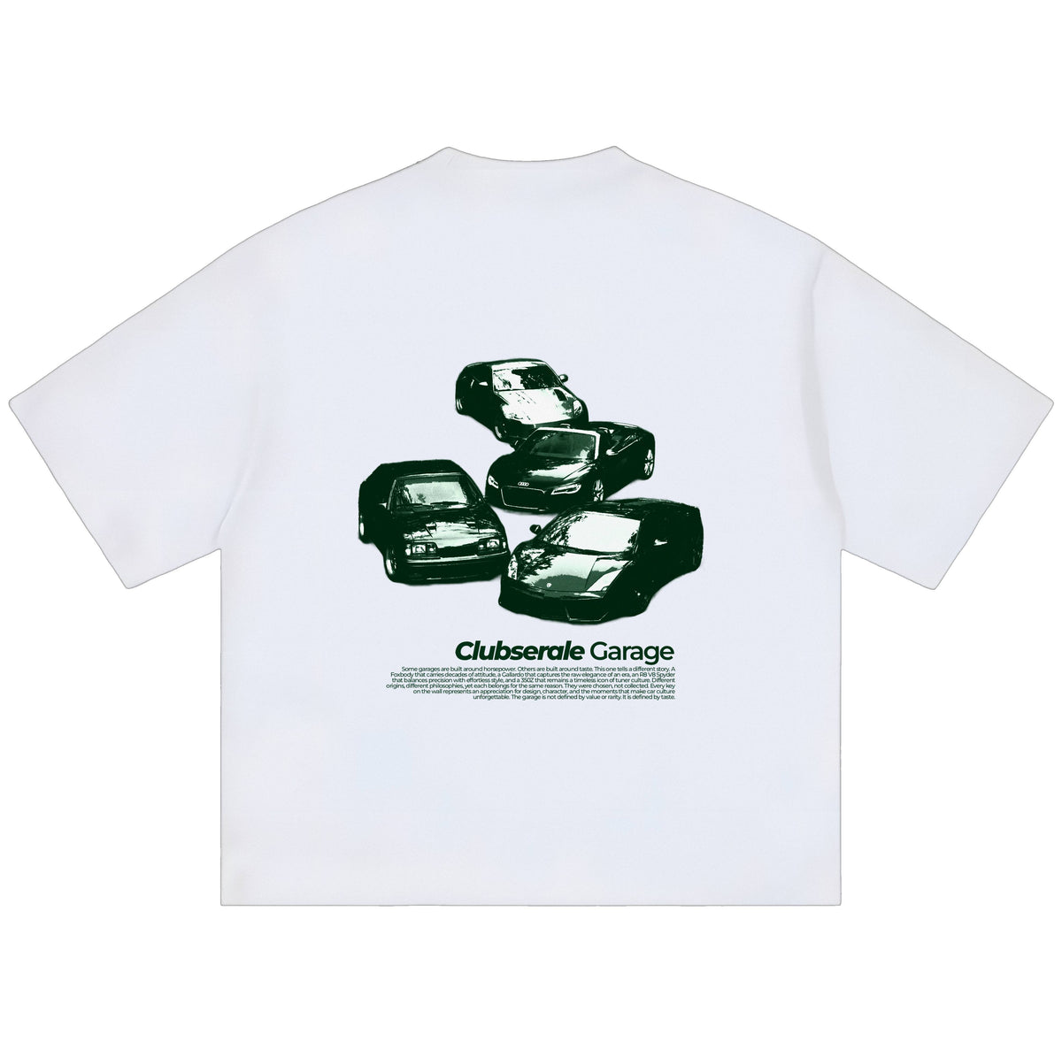 Clubserale Garage Tee (White)