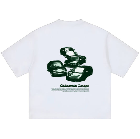 Clubserale Garage Tee (White)