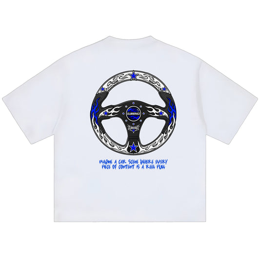 JP Chrome Livery Ear Tee (White)
