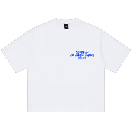 JP Chrome Livery Ear Tee (White)