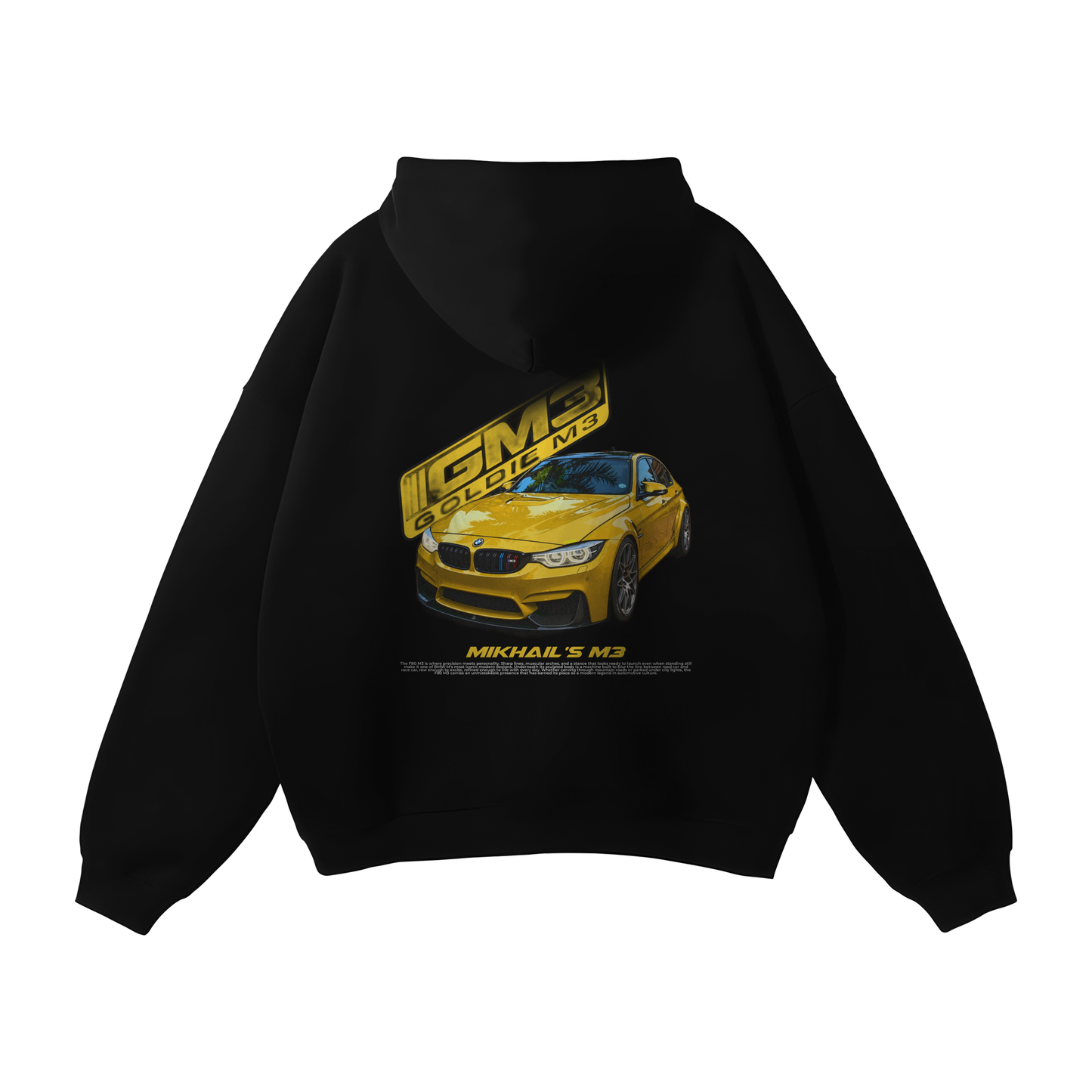 Custom Goldie M3 Hoodie and Poster
