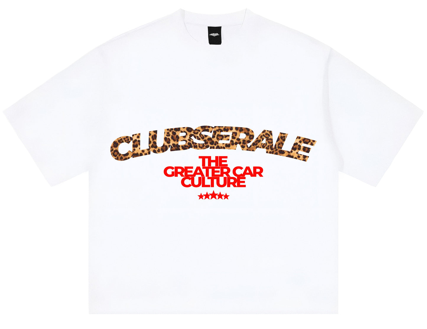 Car Culture Tee (Leopard print text)